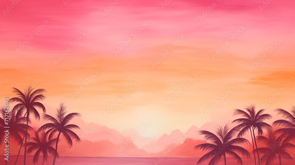 Tropical sunset gradient texture
