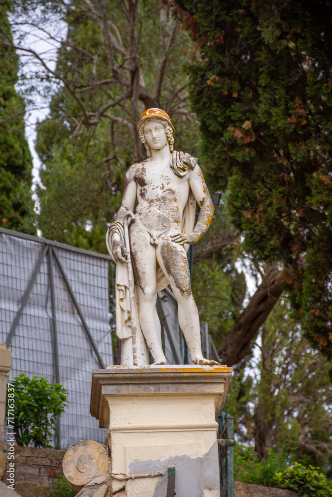 Achilleion is a palace built in Gastouri, Corfu by Empress of Austria Elisabeth of Bavaria, also known as Sisi, after a suggestion by Austrian Consul Alexander von Watzberg Achilleion is a palace built in Gastouri, Corfu by Empress of Austria Elisabeth of Bavaria, also known as Sisi, after a suggestion by Austrian Consul Alexander von Watzberg