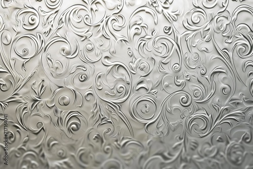 Silver Filigree: Wallpaper Texture with Elaborate Design for a Sophisticated Background