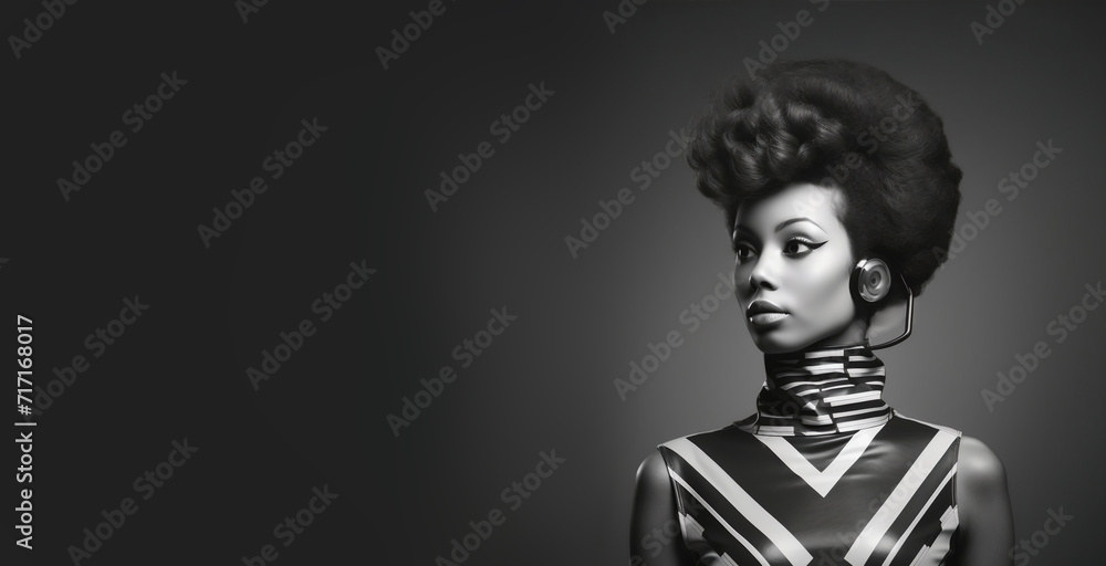 woman dressed in retro style woman dressed in retro style