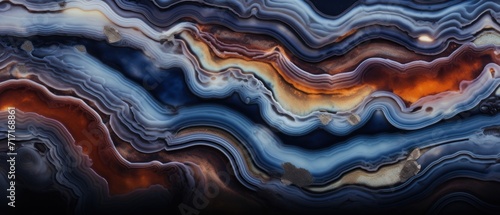 Agate Marble. Agate ripple pattern. Agate abstract background with natural stone pattern (close-up shot). the abstract texture of onyx stone surface. Gem. Gemstone. Marble texture. 