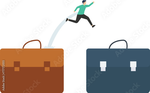 Business motivation or agility, success in fast change business competition, career challenge concept, change management or transition to better innovative company, improvement and adaptation to new n