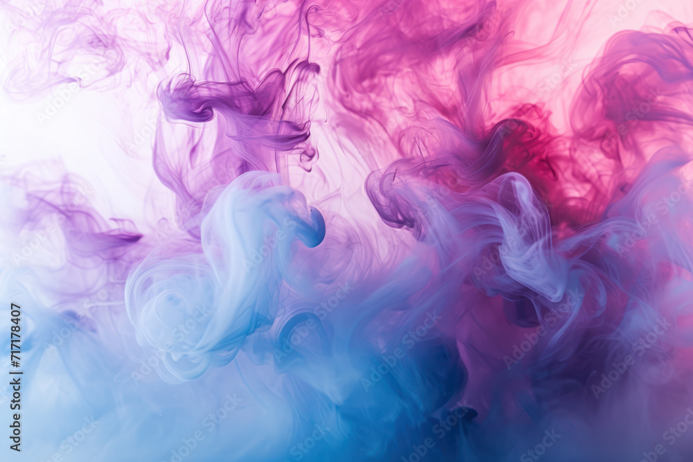 Acrylic colors and ink in water. Abstract smoke background. Collection. Isolated