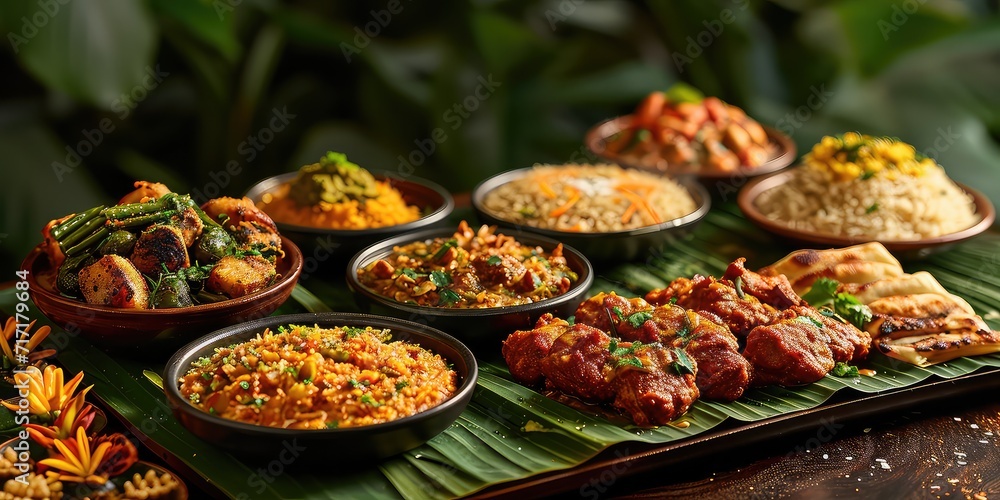 Saravana Bhavan Culinary Bliss: South Indian Delights Unveiled. Dive into A Symphony of Authentic Flavors Captured. Picture the Culinary Bliss in a Traditional South Indian Setting with Soft Lighting