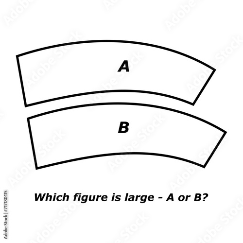 Joseph Jastrow optical illusion vector illustration