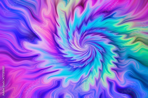 Iridescent spiral tie dye texture background, spiral tie dye background, tie dye texture, tie dye background, tie dye pattern, AI Generative