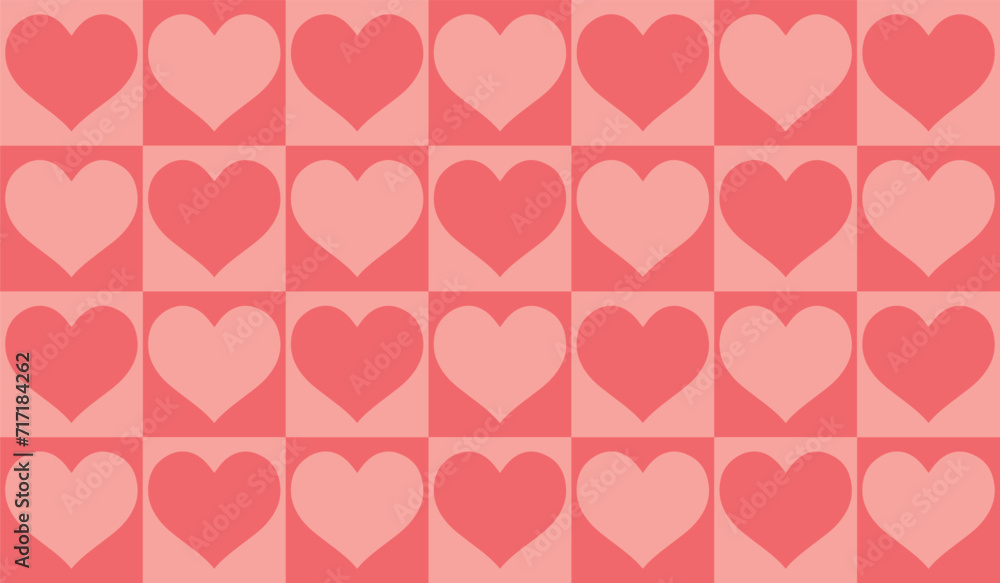 seamless heart pattern  for valentine's day background , 
