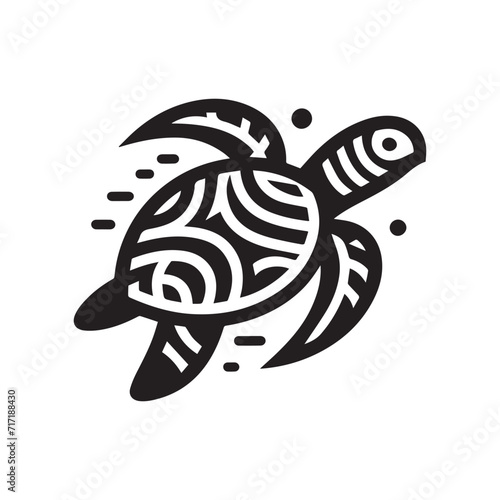 wildlife turtle vector animal illustration silhouette 