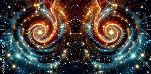 abstract fractal background © Amazing AI imge