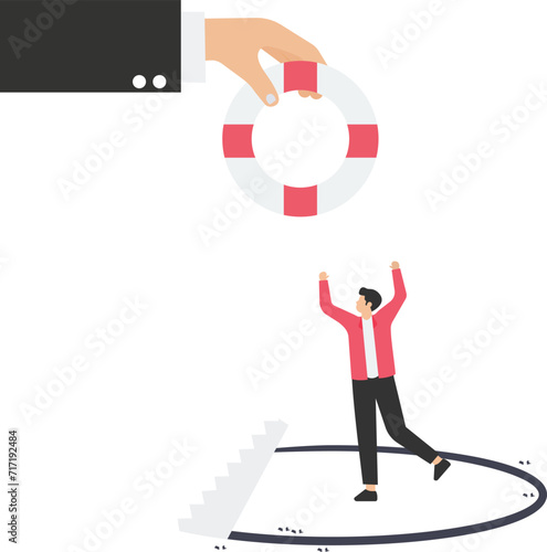 Redundant job, layoff staff or reduce headcount, fired employee or worker, losing job from economic recession, dismiss or picking redundant staff concept
