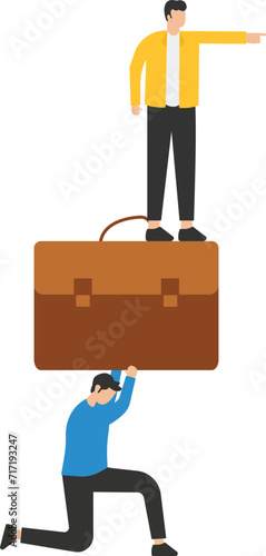 Over thinking, obsessive in work or too many problems that cannot make decision concept
