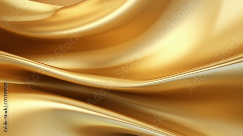 Gilded Elegance, A Mesmerizing Close Up of Luxurious Gold Fabric