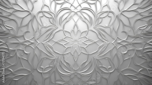 Ethereal Dance, An Intricate Pattern Reshaping a Blank Canvas