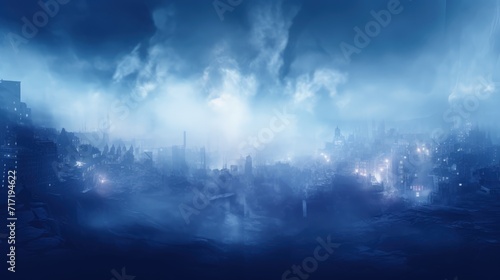 City Scorned  A Metropolis Engulfed in a Haze of Smoke