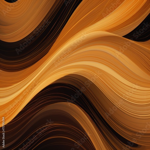 Infinite Flow, A Mesmerizing Symphony of Brown and Black Waves Dances in the Depths of Imagination.