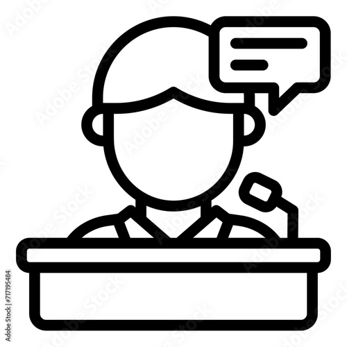 Speech Politician icon