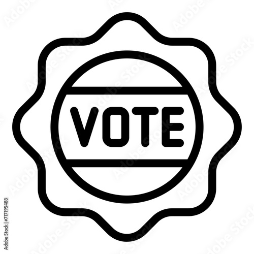 Election Badge politic icon
