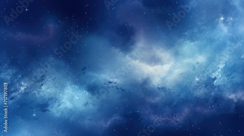 Celestial Symphony  A Mesmerizing Night Sky Dance of Stars and Clouds