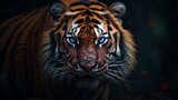 Realistic angry looking Tiger wildlife animal nice Generated AI Photo