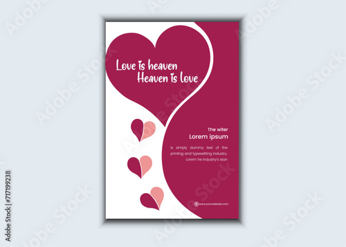 attractive simple book cover vector template.