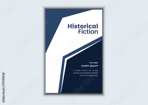 attractive simple book cover vector template.
