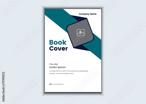 attractive simple book cover vector template.