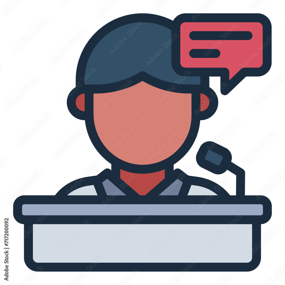Speech Politician icon Speech Politician icon