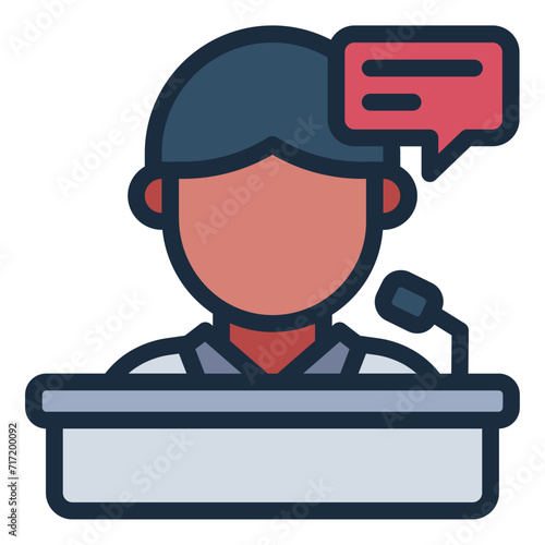 Speech Politician icon