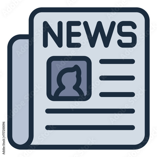 Newspaper press icon