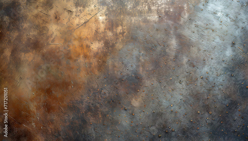 Grunge metal background or texture with scratches and cracks photo