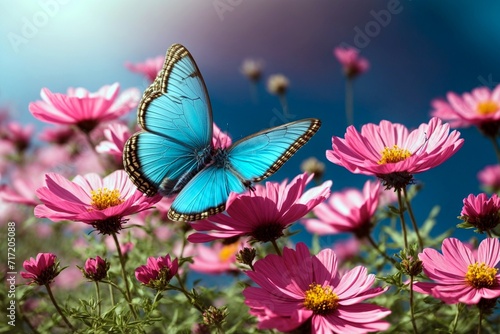 butterfly on flower © NUSRAT