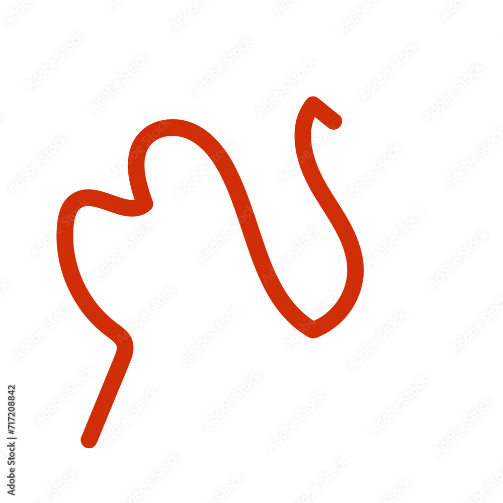 Squiggly abstract line vector Squiggly abstract line vector