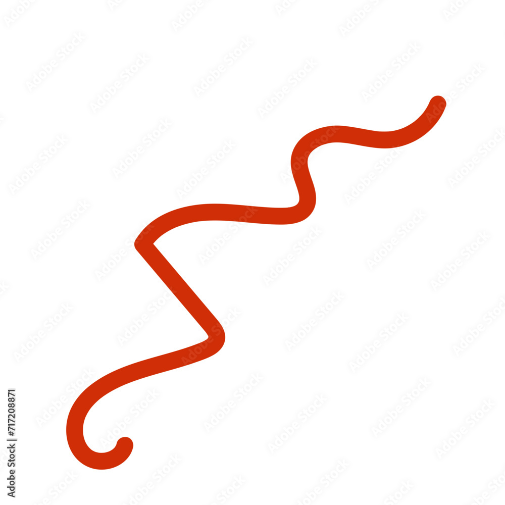 Squiggly abstract line vector Squiggly abstract line vector