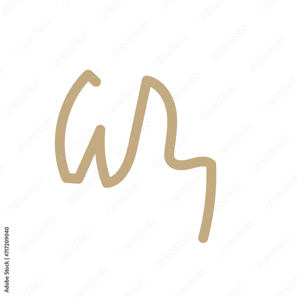 Squiggly abstract line vector Squiggly abstract line vector