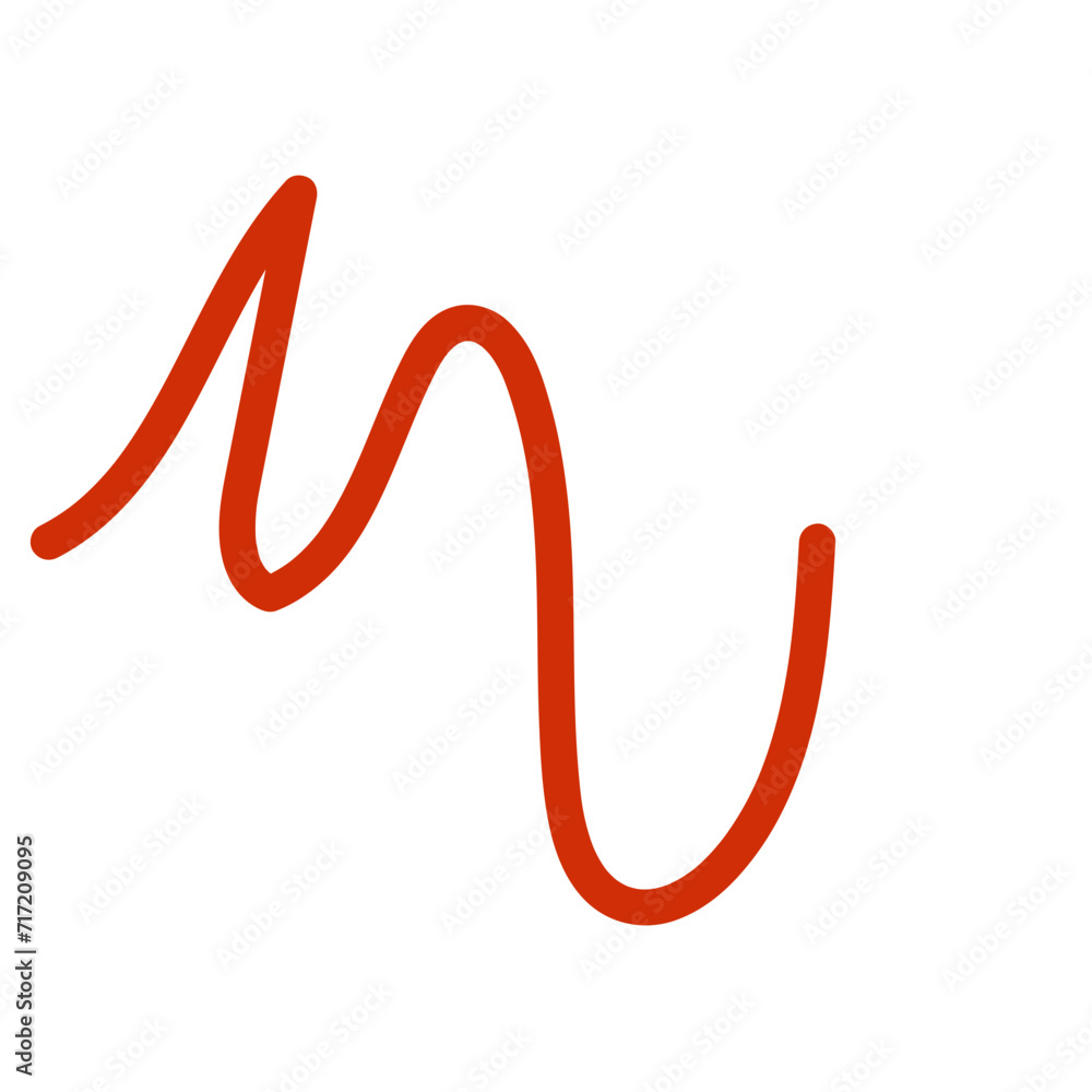 Squiggly abstract line vector Squiggly abstract line vector
