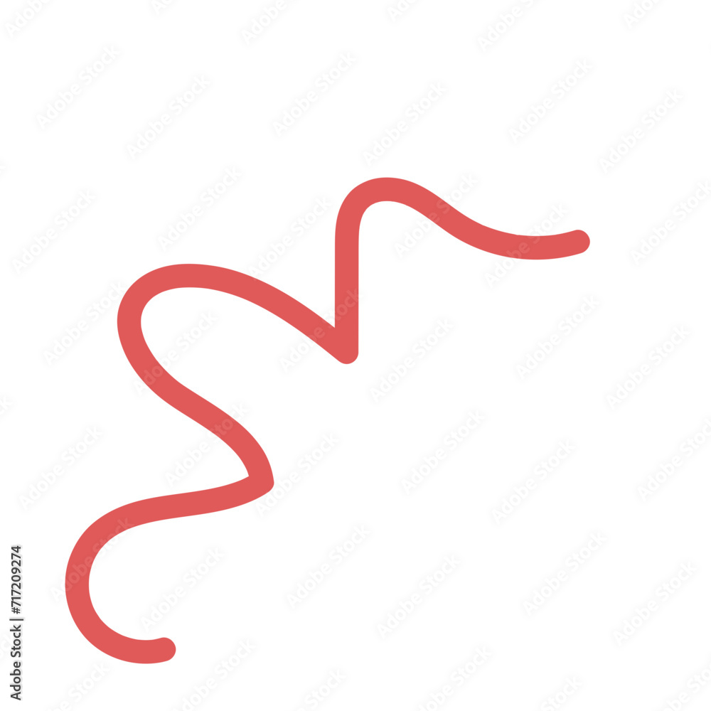 Squiggly abstract line vector Squiggly abstract line vector