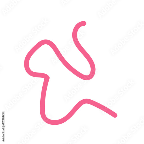 Squiggly abstract line vector