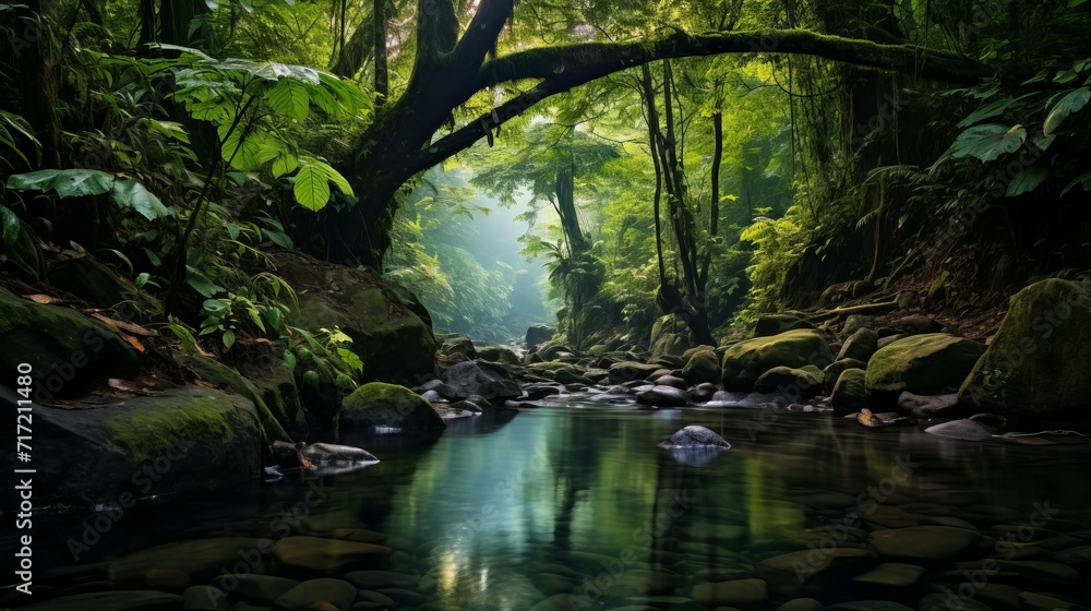River in the forest River in the forest