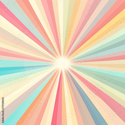 Colorful Sunburst background, Vector illustration, Colorful rays of light, Ai Generated