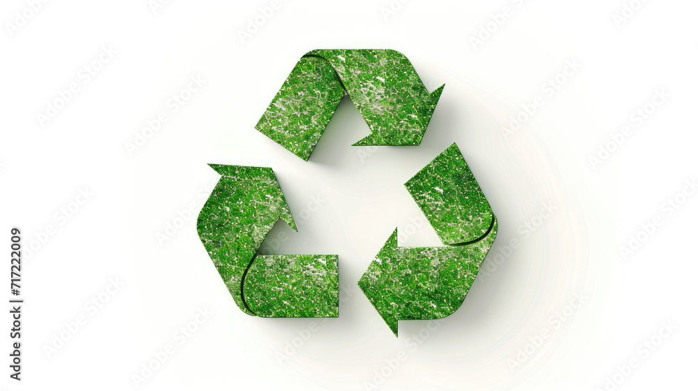 An image showcasing a green recycling symbol set against a clean, white backdrop, emphasizing the importance of recycling and environmental consciousness. An image showcasing a green recycling symbol set against a clean, white backdrop, emphasizing the importance of recycling and environmental consciousness.