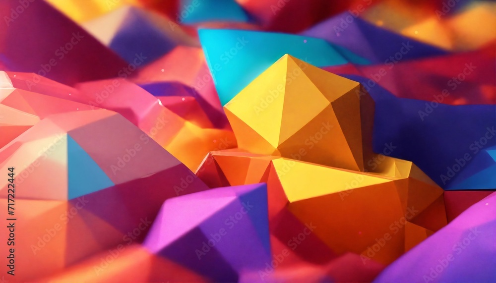 Obraz premium Abstract background with low poly design