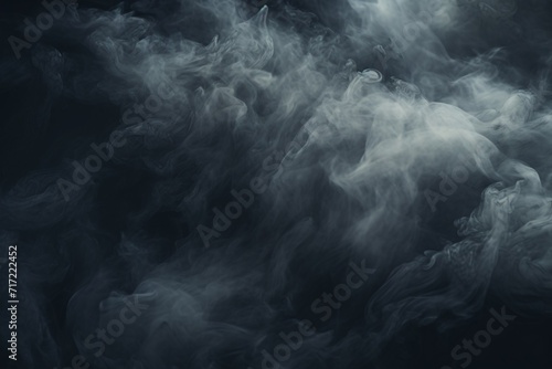 White smoke Texture, Smoke background, Smoke texture background, Fog Background, Gray smoke on black background, smoke effect background, AI Generative