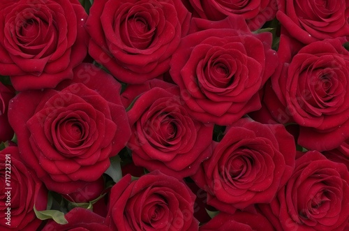 Red roses background © Asfand