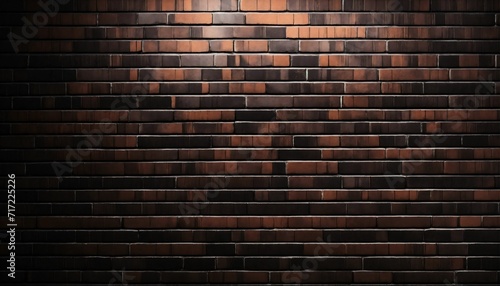 Black brick wall textured background photo