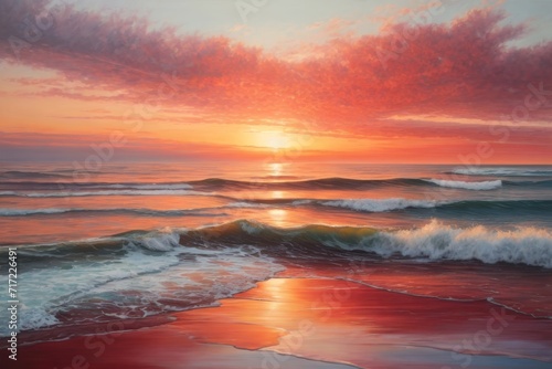 sunset at the beach © hassani