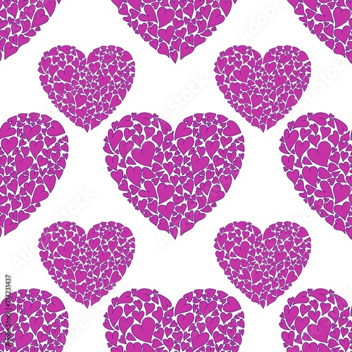 Valentines hearts seamless love pattern for wrapping paper and fabrics and linens and kids accessories