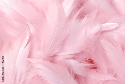 Light Pink Feathers Background, Light Pink feathers pattern, feathers background, feathers wallpaper, bird feathers pattern, AI Generative