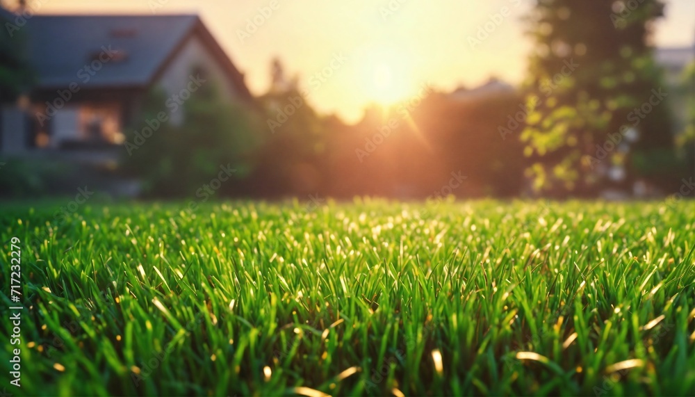 Artificial green grass