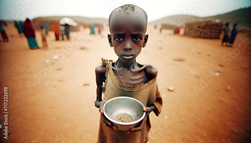Starving African Child. 7 million children under the age of 5 remain malnourished, over 1.9 million children are at risk of dying from severe malnutrition. Ethiopia, Nigeria, Somalia and South Sudan photo