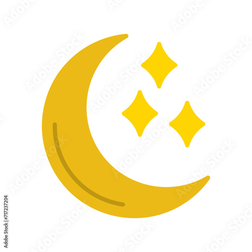 Moon Flat Icon
